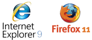 Optimiert für Internet Explorer 9 und Mozilla Firefox 11